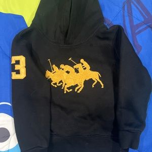 Polo Ralph Lauren Triple Pony Embroidered Hoodie Sz 4T